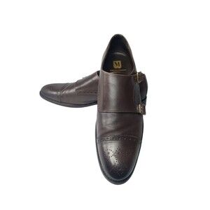 Bruno Magli Alfanzo Double Monk Strap Dress Shoes Sz 13 M Made Italy Retail $375